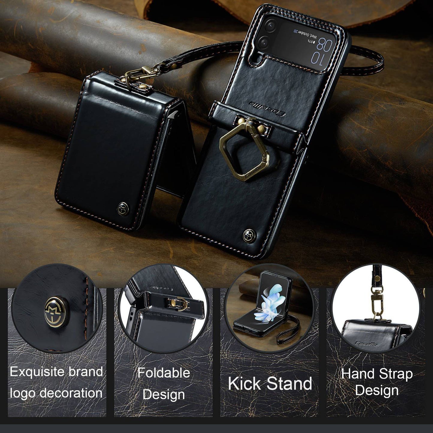 Horse Pattern - Z Flip3/4/5 Case - Samsung