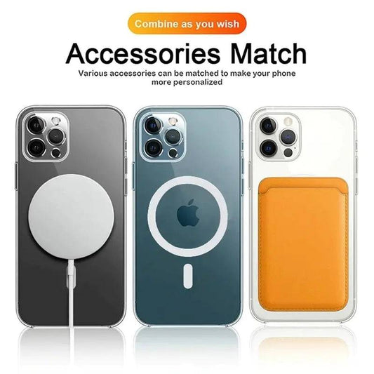 Ultra Clear Built-in Magnetic Circle Phone Case