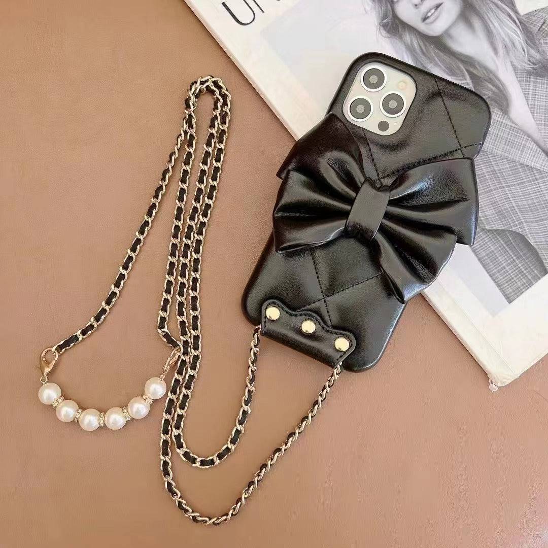 The Butterfly Crossbody Pearl Case - iPhone