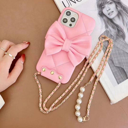 The Butterfly Crossbody Pearl Case - iPhone