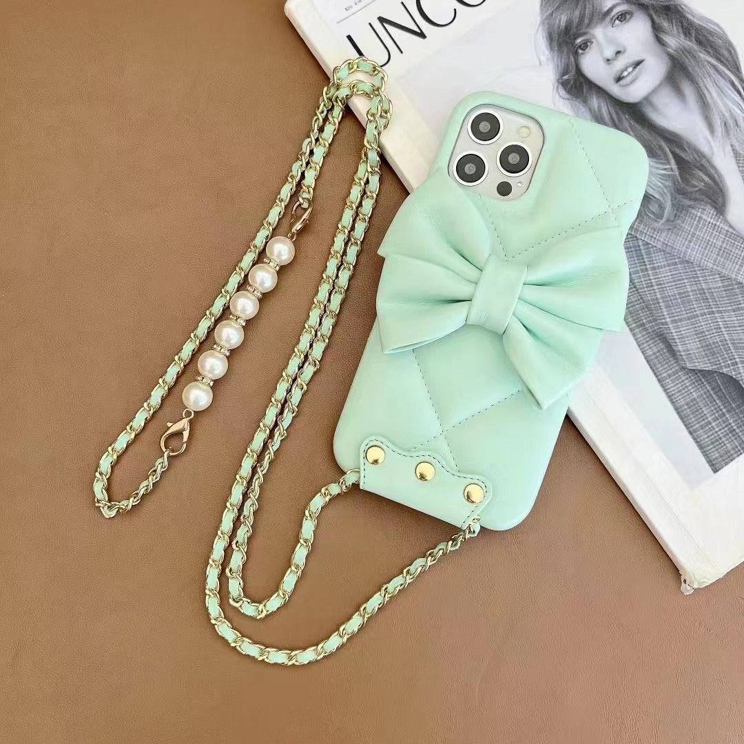 The Butterfly Crossbody Pearl Case - iPhone